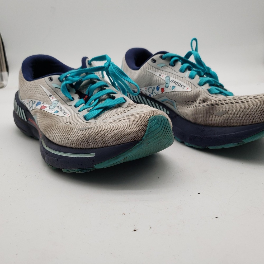 Brooks Adrenaline GTS 23 Shoes Womens Size 9 Gray Nurse Running 1203811B052